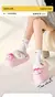 Pantufa Sanrio Hello Kitty Chinelos De Algodão Interior, Anime Kuromi Cinnamoroll, Kawaii, Impermeável, Antiderrapante, de Pelúcia, Inverno. Tamanho já Convertido ao Padrão BR - Bailarina de Papel