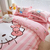 Imagem do Sanrio Hello Kitty Conjunto de Cama, todo de algodão, 3 ou 4 peças. Capa de Colcha