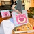 Bolsa de lona Hello Kitty, zíperh, grande capacidade, bolsa de ombro e Necessaire 2 peças na internet