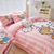 Sanrio Hello Kitty Conjunto de Cama, todo de algodão, 3 ou 4 peças. Capa de Colcha