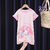 Camisola Sanrio infantil, MyMelody, Kuromi, Cinnamoroll, Pijama de Criança Verão