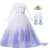 Princesa da Disney Frozen Elsa Cosplay Vestido de Halloween para Meninas Crianças Fantasia - comprar online