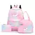 Mochila, Lancheira e Estojo Sanrio Cinnamoroll, Bolsa Estudantil Conjunto com 3 peças