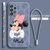 Capa de telefone com cordinha Minnie para Samsung Galaxy A73 A54 A34 A53 A33 A52 A32 A22 A71 A51 A21S 4G 5G na internet