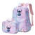 Mochila Disney Lilo Stitch Multibolsos 2 peças com lancheira Mochila Mochilas e