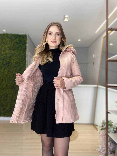 PARKA DANIELA LÁ BATIDA- ROSA - comprar online