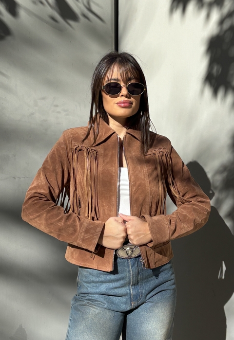 Campera importada flecos