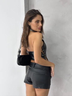 Mini short de cuerina - comprar online