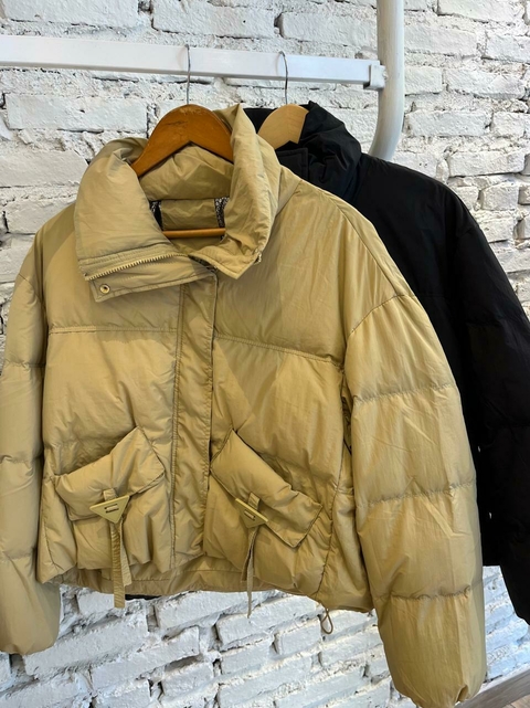 Campera Puffer con avios