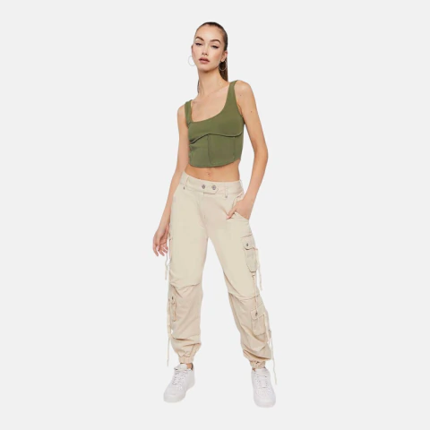 Pantalón Jogger Cargo Forever21 Mujer