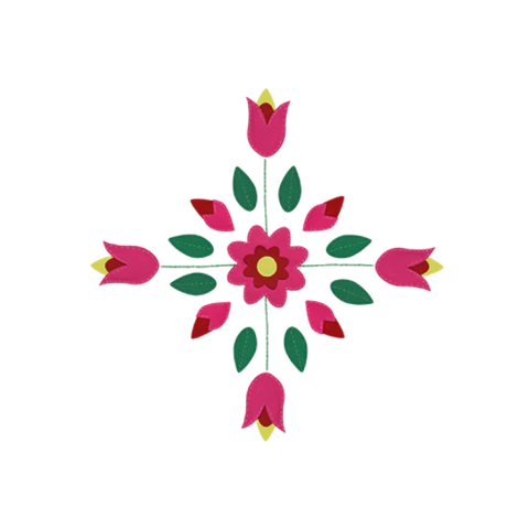 FL 46 - Tulipa E Flor Para Patchwork