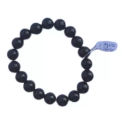 PULSEIRA RESILIÊNCIA DE ÁGATA PRETA - 8mm - PARA PROTEÇÃO, SAÚDE, EQUILÍBRIO E ESTABILIDADE!