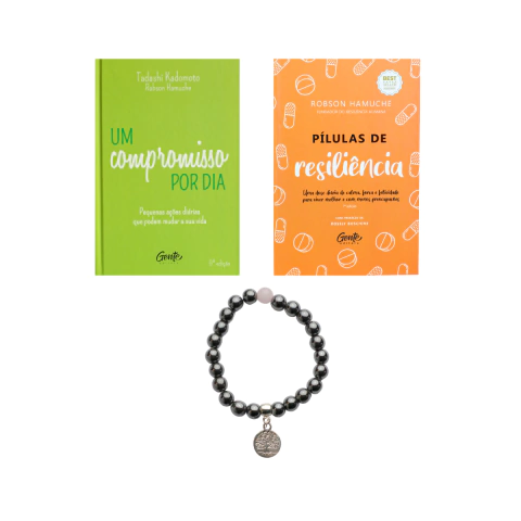KIT 1 AUTOCONHECIMENTO - CONTÉM: 2 LIVROS + 1 PULSEIRA HEMATITA COM QUARTZO ROSA + FRETE GRÁTIS - comprar online