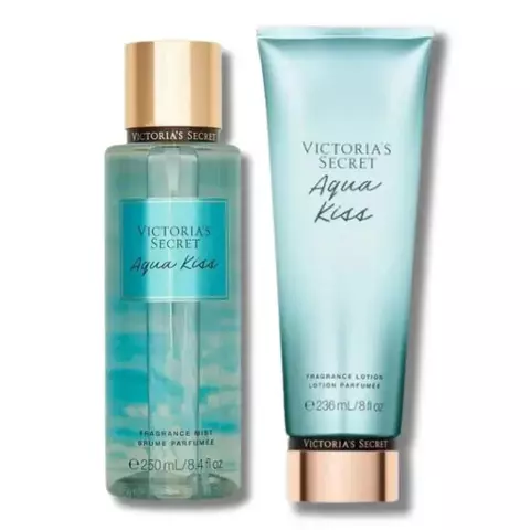 Kit Body Splash e Hidratante - Victoria's Secret - Aqua Kiss
