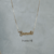 Colar Nome Personalizado Banho Ouro 18k (25 dias úteis + prazo do frete)