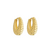 Argola Drop Detalhada Click Banho Ouro 18K