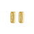 Argola Retangular Lisa Banho Ouro 18K