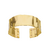 Bracelete Martelado Banho Ouro 18K