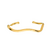 Bracelete Organic Ondulado Banho Ouro 18K