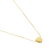 Colar Heart Mini Coração Banho Ouro 18K