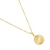 Colar Medalha Detalhada Banho Ouro 18K - comprar online