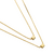 Colar Square Duplo Banho Ouro 18K