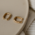 Argola Oval Click Menor Banho Ouro 18K na internet