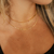 Choker Plaquinhas Lisas Banho Ouro 18K - comprar online