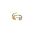 Piercing Fake 3 Fios Lisos Banho Ouro 18K