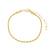 Pulseira Cordão Baiano Banho Ouro 18K