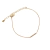 Pulseira Minimal Cravejado Banho Ouro 18K - comprar online