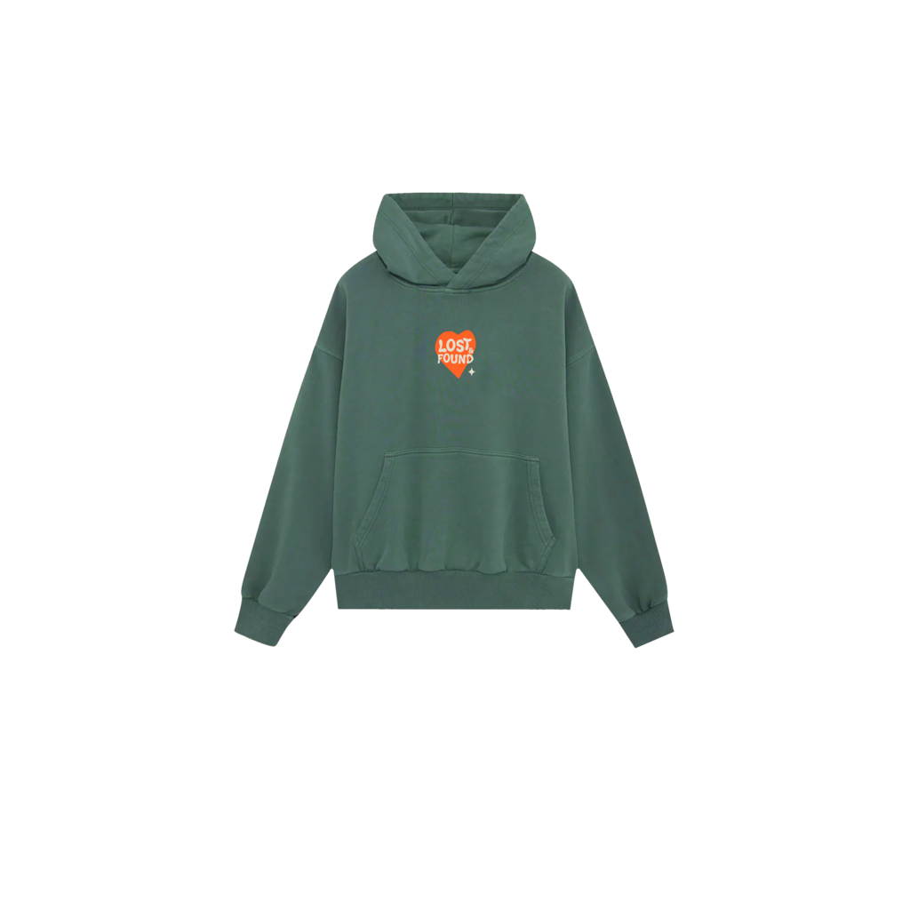 'Live Loving' Hoodie (Green) thumbnail 3