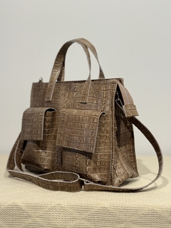 CARTERA JACKIE-Marrón crocco - comprar online