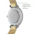 Imagem do Relógio Feminino Monalisa Prata Pulseira Dourada 32mm