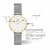 Relógio Feminino Madeleine Dourado Pulseira Prata 32mm + 2 Braceletes - loja online