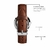 Imagem do Relógio Feminino Pulseira Marrom Wall Street Elegante 32mm