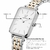 Relógio Feminino Quadrado Venezia Bicolor Silver - loja online