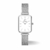 Relógio Feminino Quadrado Elegante Vermont Silver
