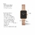 Relógio Feminino Quadrado Elegante Vermont Black Rosé - New Port