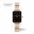 Relógio Feminino Venezia Quadrado Fundo Preto Rosé