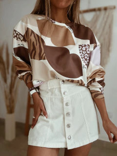 Buzo rústico estampado en internet