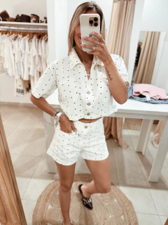 Short corazón de jeans