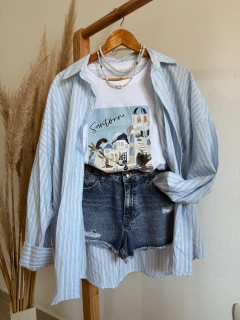 Camisa over rayada