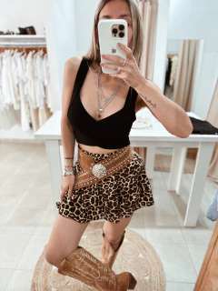 Pollera animal print