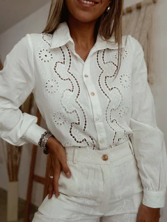 Camisa de lino importada María en internet