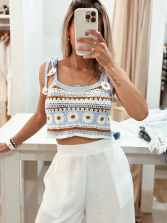 Pantalón de lino súper ancho