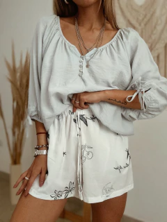 Short estampado (celeste) - comprar online