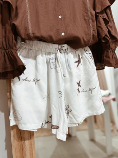 Short estampado de fibrana (marrón) en internet