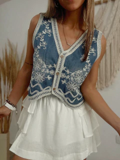 Chaleco de jeans importado