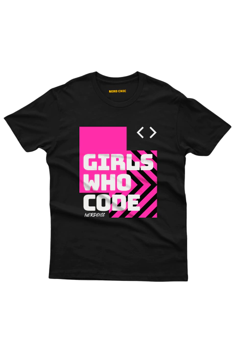 Camiseta Girls Who Code by Nerd Chic - Programação e diversão
